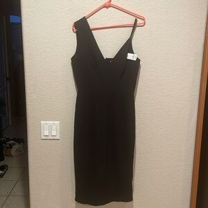 Dress the population black skinny dress